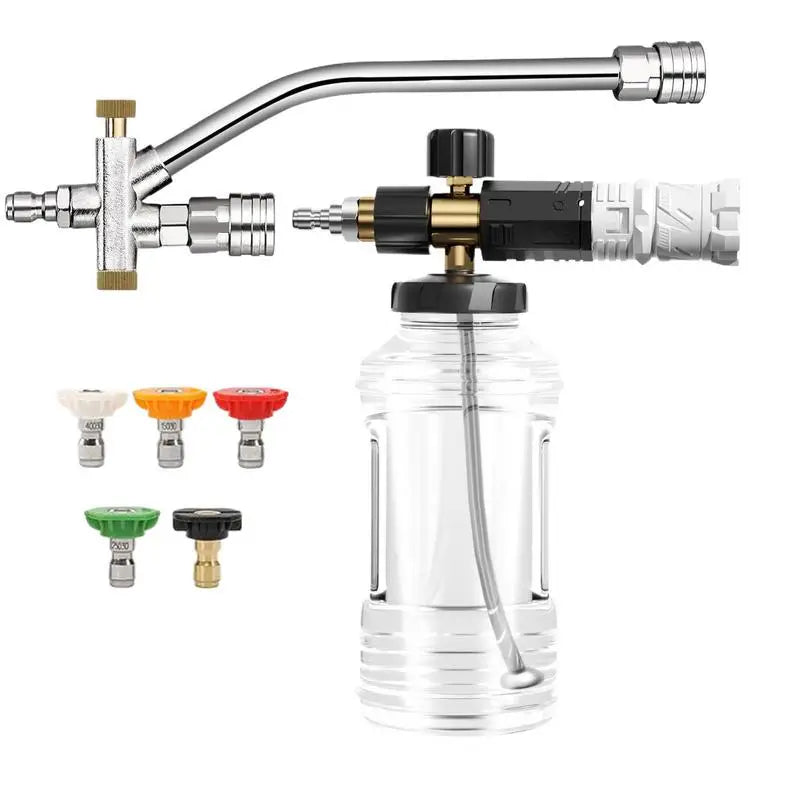 Car Foam Sprayer Car Soap Sprayer Spray Nozzle Pressure Attachment Kit Adjustable Mode For Truck Outdoor Lawn House Car Wash