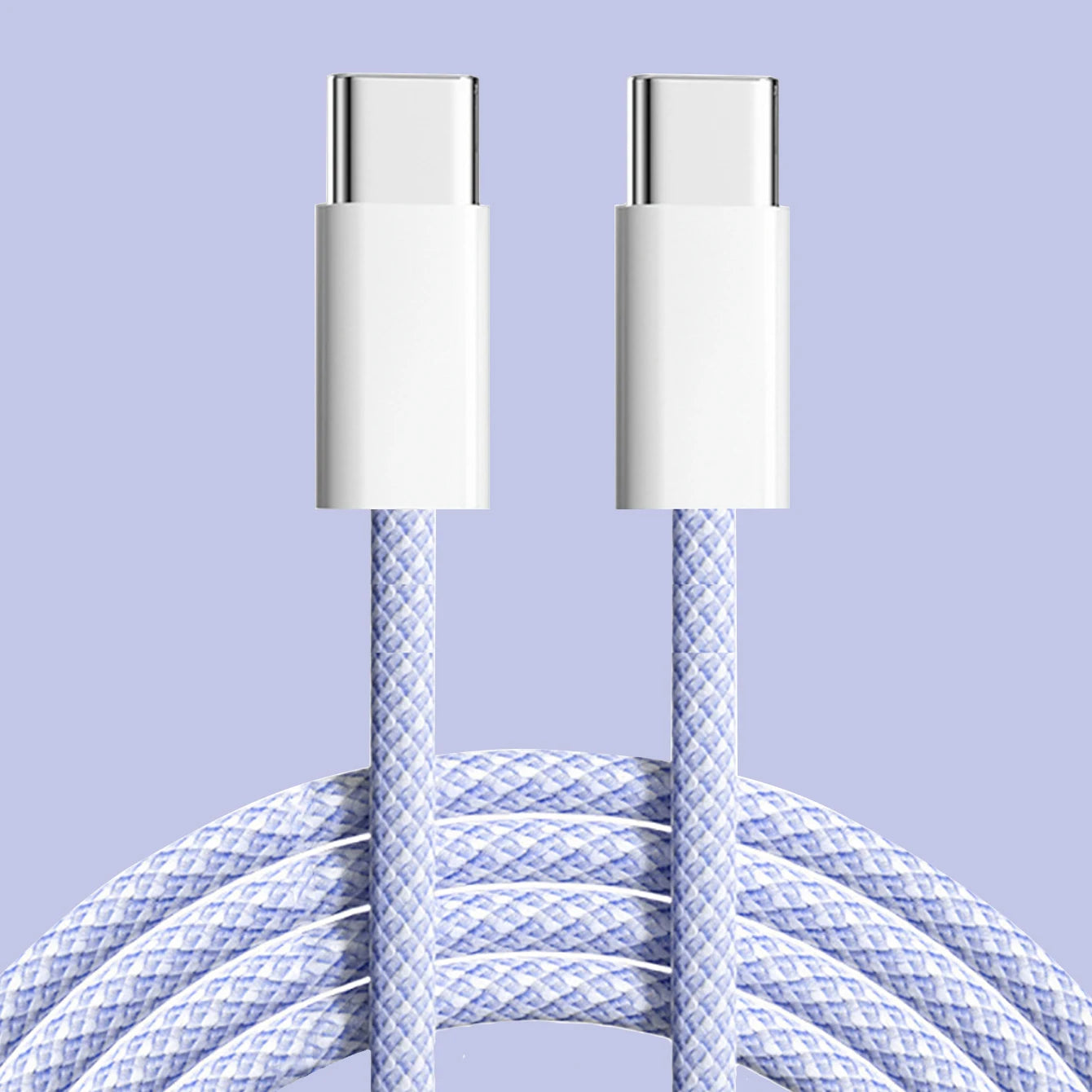 60W Type C to Type C Color Cable For Apple iPhone 15 PD Fast Charging For Huawei Xiaomi Samsung Type C Weaving Cable Accessories