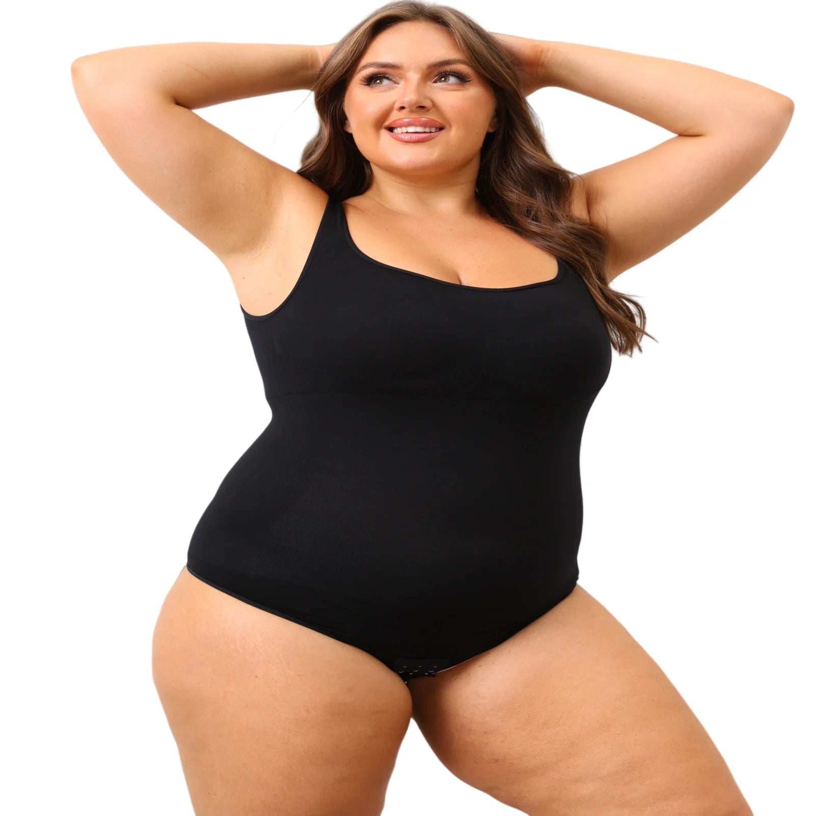 Large size body sculpting one-piece hip-lifting seamless women's corset sling abdomen body-sculpting underwear