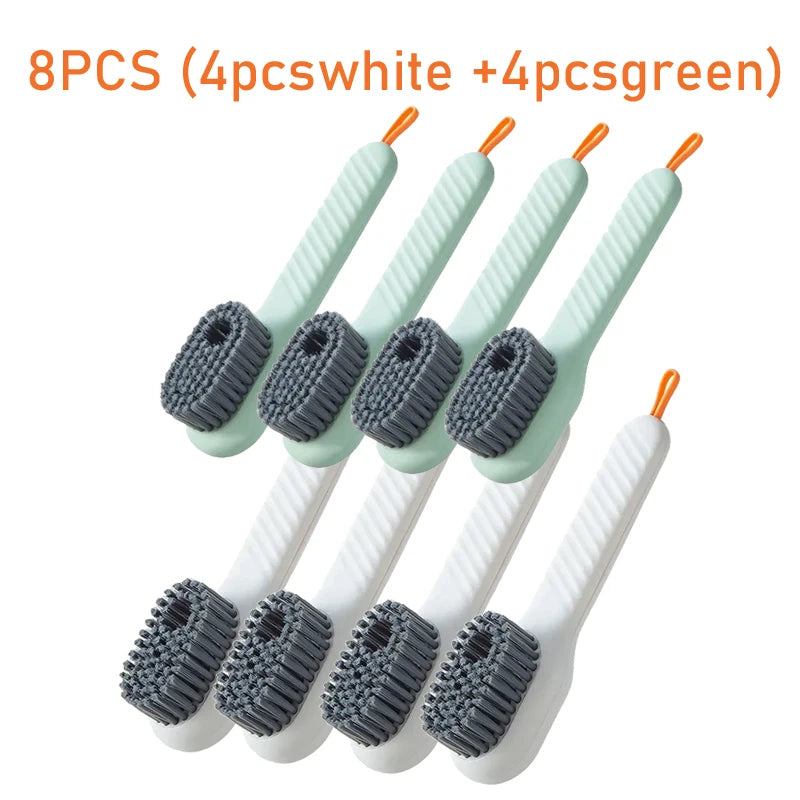 16-1PCS Multifunction Cleaning Shoe Brush Soft Automatic Liquid Shoe Brush Long Handle Clothes Soap Brush With Hook Clean Tool