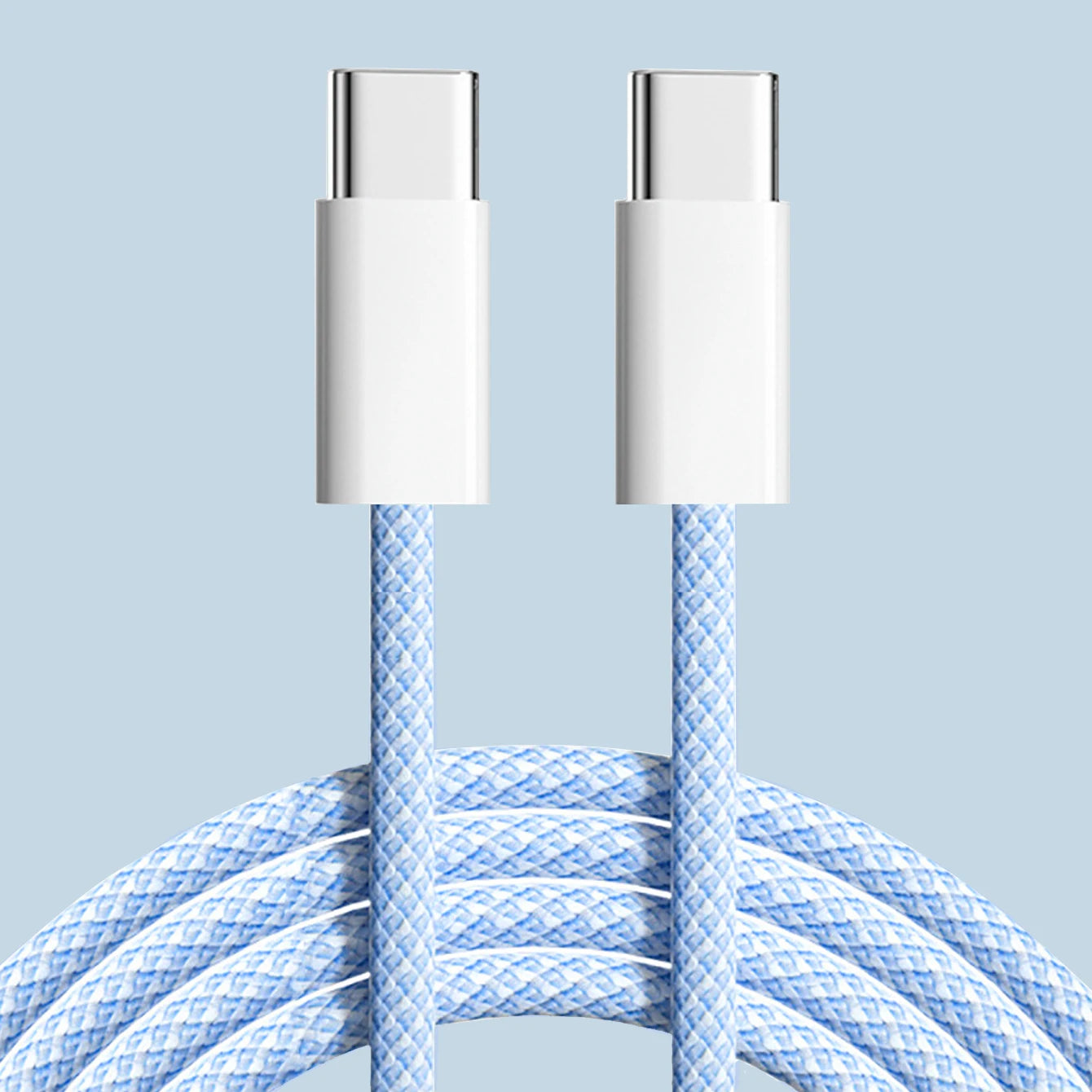 60W Type C to Type C Color Cable For Apple iPhone 15 PD Fast Charging For Huawei Xiaomi Samsung Type C Weaving Cable Accessories