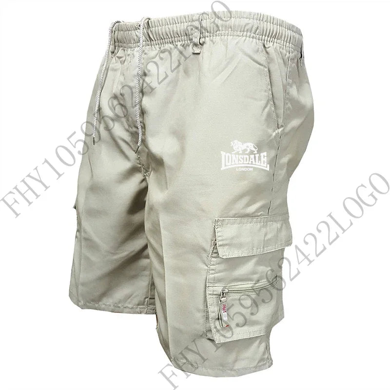 Summer new 2025 Fashion Military Pocket Shorts Jogging Camo casual sports shorts, men's hiking cargo shorts,