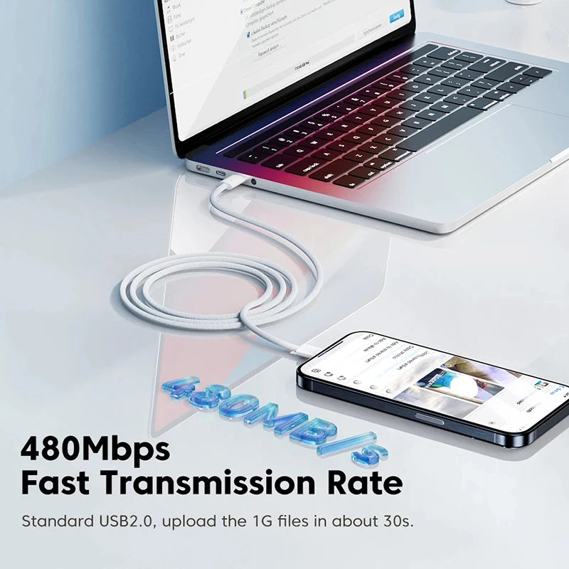 60W Type C to Type C Color Cable For Apple iPhone 15 PD Fast Charging For Huawei Xiaomi Samsung Type C Weaving Cable Accessories