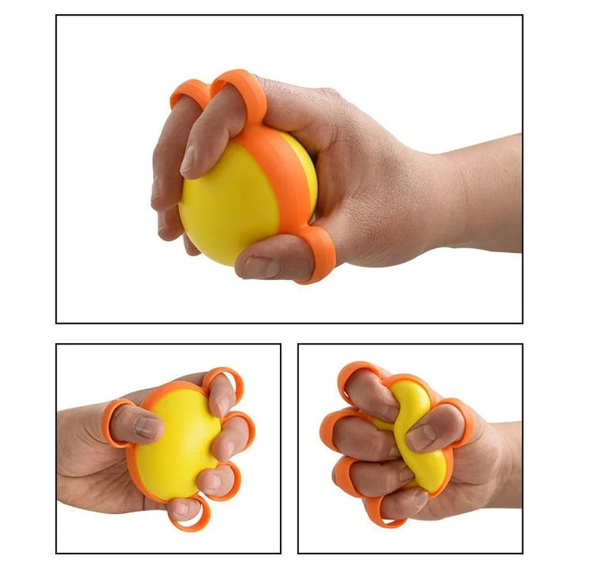 Hand Therapy Grip Strength Strengthener Ball PU Stretcher Finger Fitness Arm Strength Exercise Muscle Recovery Hand Trainer