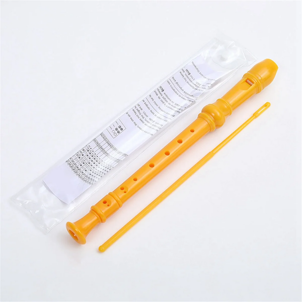 Red-8 Holes Soprano Recorder with Cleaning Rod, German Style C Key Recorder for Kids Beginners Students-ABJQ