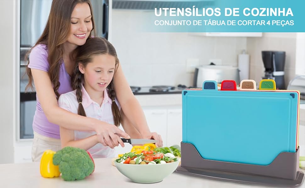 Tábua de Corte Multifuncional com Bandeja Retrátil | Cozinha Prática e Inteligente