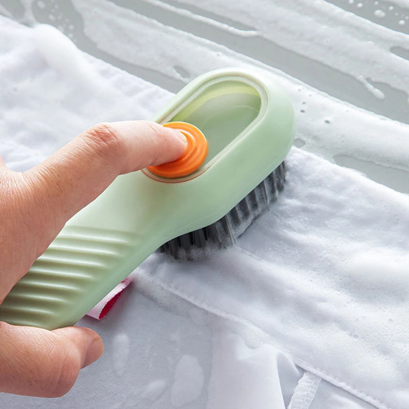 16-1PCS Multifunction Cleaning Shoe Brush Soft Automatic Liquid Shoe Brush Long Handle Clothes Soap Brush With Hook Clean Tool