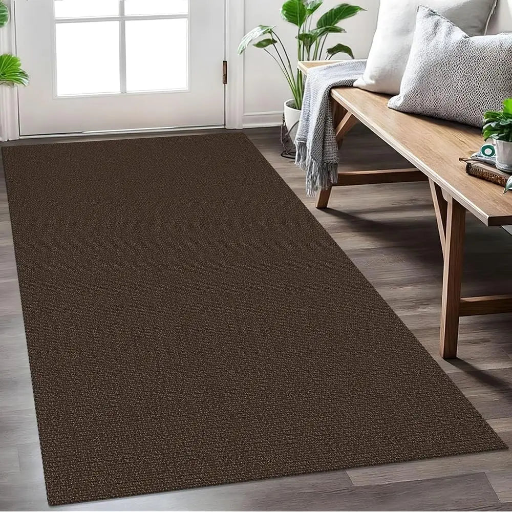 Woven Area Rug 3X5 Ft Washable Rugs For Entryway, Braided Rubber Backed Throw Rugs Door Mat Indoor Outdoor Entrance, Cotton