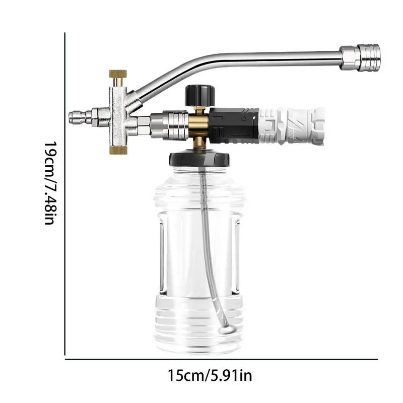 Car Foam Sprayer Car Soap Sprayer Spray Nozzle Pressure Attachment Kit Adjustable Mode For Truck Outdoor Lawn House Car Wash
