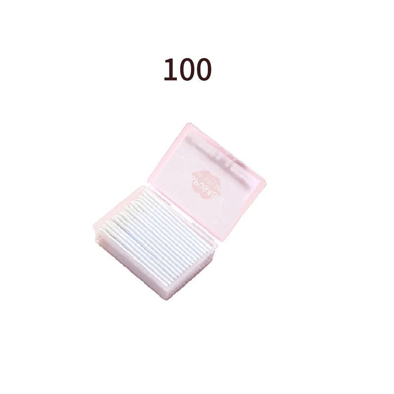 Silicone Lip Brush Stick Disposable 100 Pieces, Portable Independent Hygienic Smudging Multi-purpose Lipstick Slant Mouth Brush