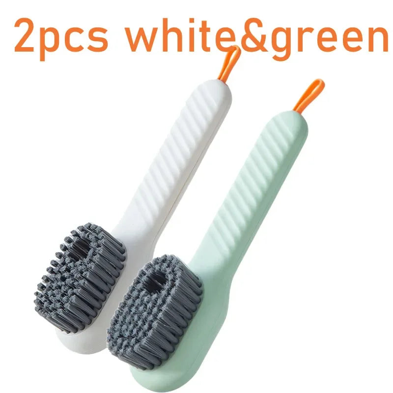 16-1PCS Multifunction Cleaning Shoe Brush Soft Automatic Liquid Shoe Brush Long Handle Clothes Soap Brush With Hook Clean Tool