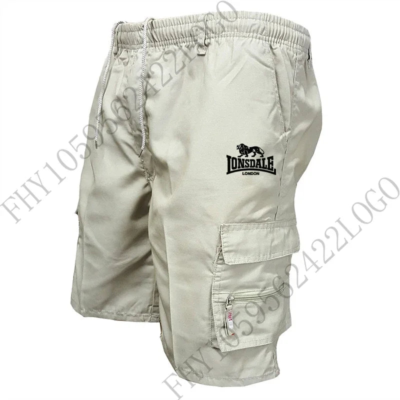 Summer new 2025 Fashion Military Pocket Shorts Jogging Camo casual sports shorts, men's hiking cargo shorts,