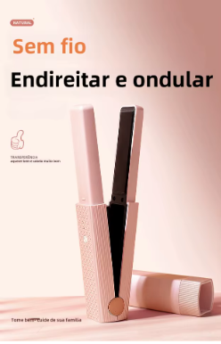 Alisador Sem Fio Portátil - USB| Alisador Mini Ideal para viagem