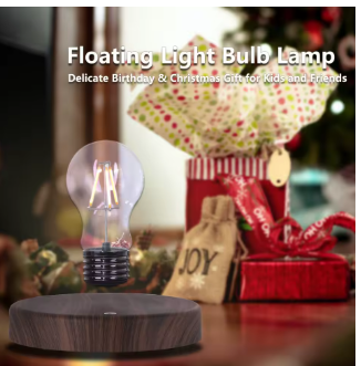 Lâmpada de LED flutuante magnética, luminária de mesa, luz noturna, 360 graus sem fio giratória