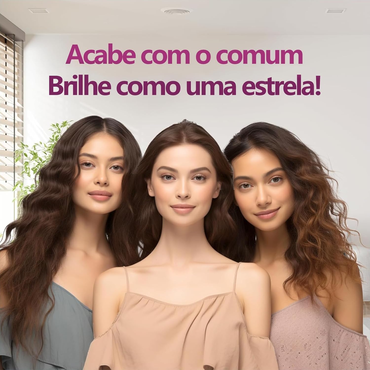 Secador de Cabelo 5 em 1- Secador Íon Negativo com Motor de Alta Velocidade 120.000 RPM