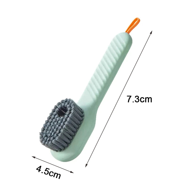 16-1PCS Multifunction Cleaning Shoe Brush Soft Automatic Liquid Shoe Brush Long Handle Clothes Soap Brush With Hook Clean Tool