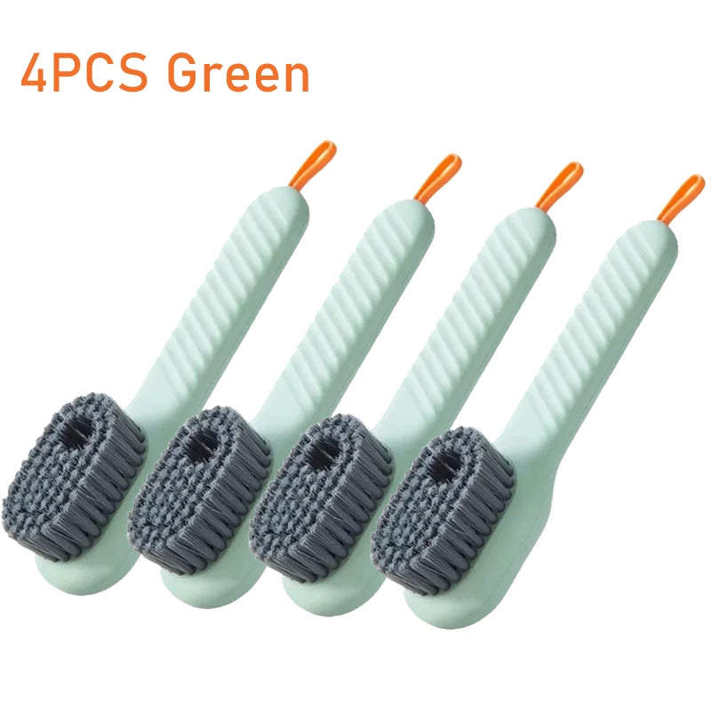 16-1PCS Multifunction Cleaning Shoe Brush Soft Automatic Liquid Shoe Brush Long Handle Clothes Soap Brush With Hook Clean Tool