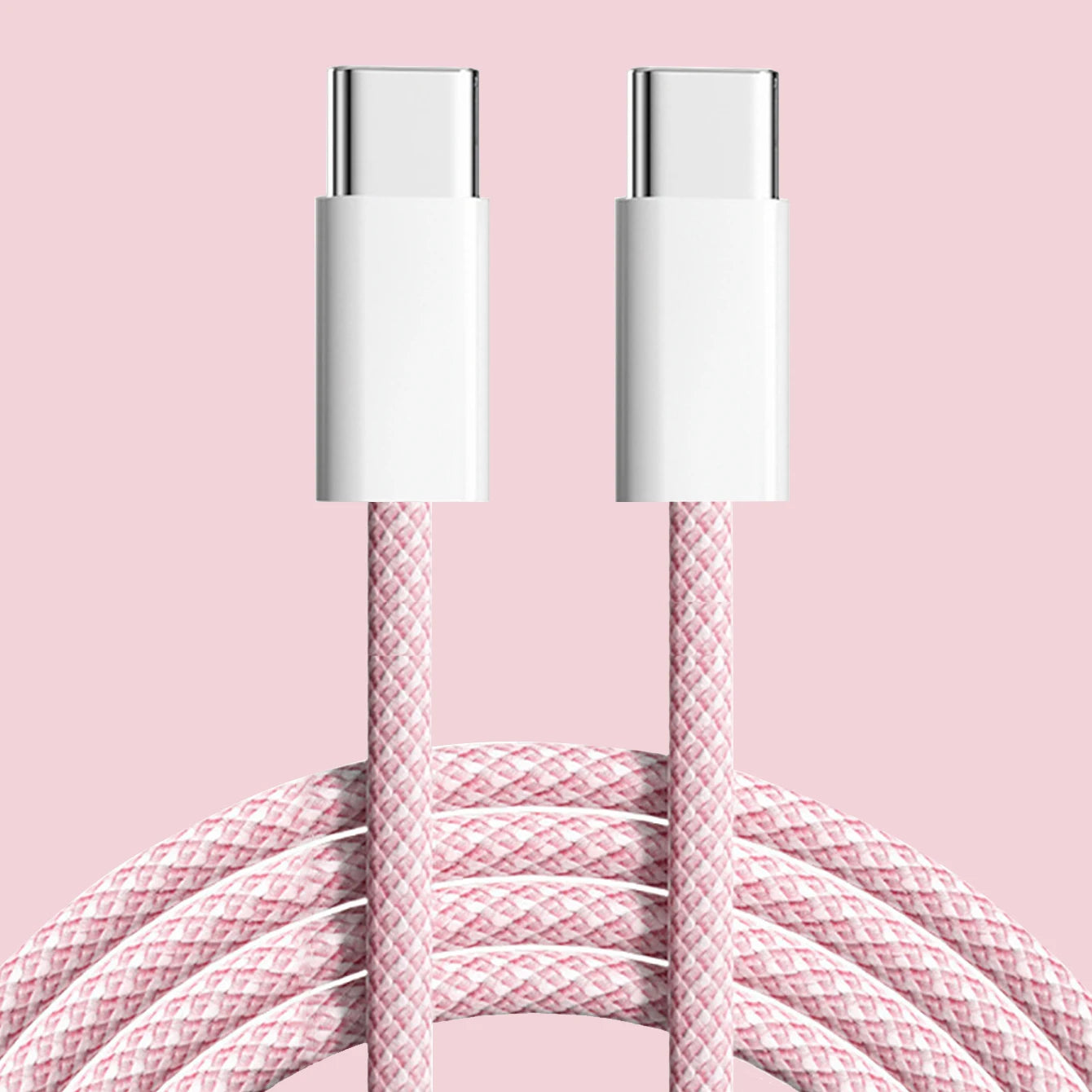 60W Type C to Type C Color Cable For Apple iPhone 15 PD Fast Charging For Huawei Xiaomi Samsung Type C Weaving Cable Accessories