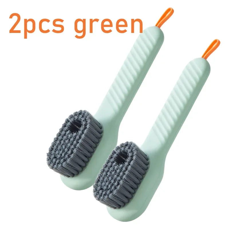 16-1PCS Multifunction Cleaning Shoe Brush Soft Automatic Liquid Shoe Brush Long Handle Clothes Soap Brush With Hook Clean Tool
