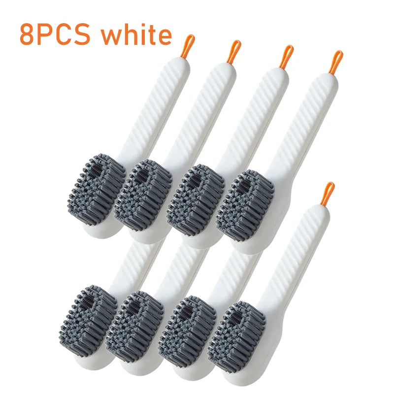 16-1PCS Multifunction Cleaning Shoe Brush Soft Automatic Liquid Shoe Brush Long Handle Clothes Soap Brush With Hook Clean Tool