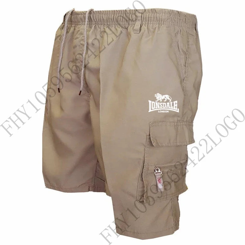 Summer new 2025 Fashion Military Pocket Shorts Jogging Camo casual sports shorts, men's hiking cargo shorts,