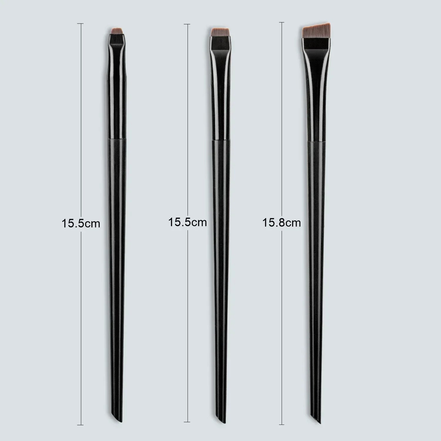 Wholesale 3 Pcs edge eyeliner brush oblique head eyebrow brush outline eyeliner brush ultra-thin eyeshadow brush makeup tools