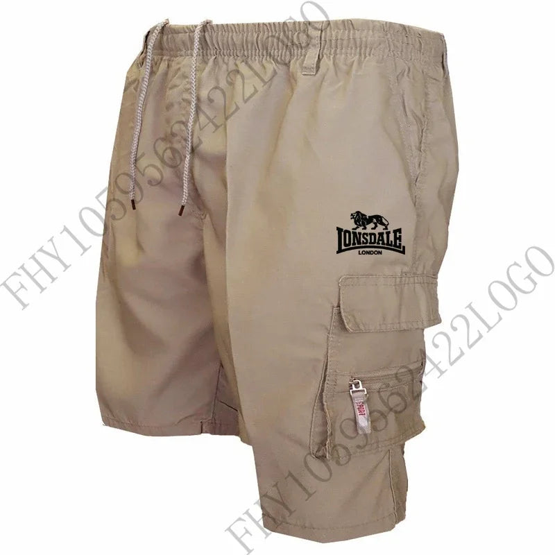 Summer new 2025 Fashion Military Pocket Shorts Jogging Camo casual sports shorts, men's hiking cargo shorts,