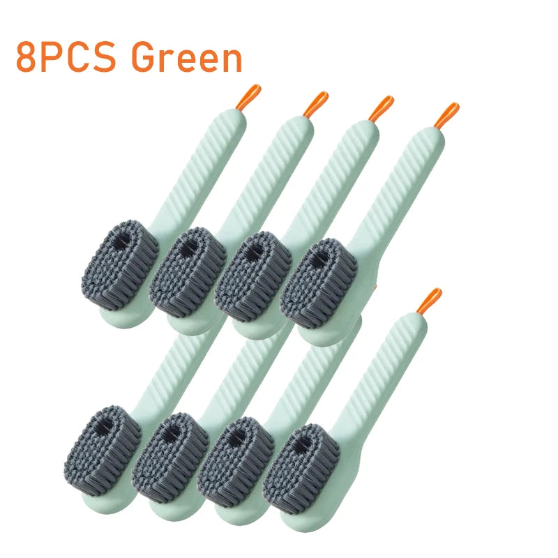 16-1PCS Multifunction Cleaning Shoe Brush Soft Automatic Liquid Shoe Brush Long Handle Clothes Soap Brush With Hook Clean Tool